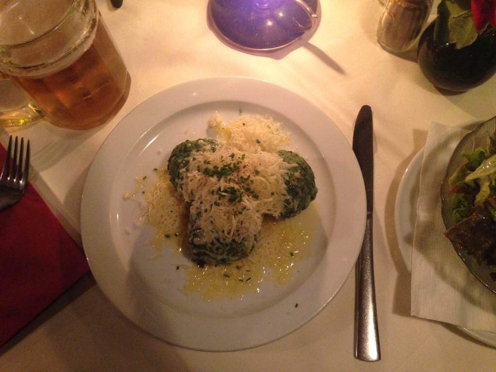 Canederli, Spinaci, Vienna