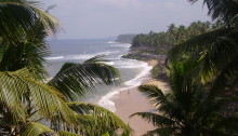 spiaggia Varkala, Kerala